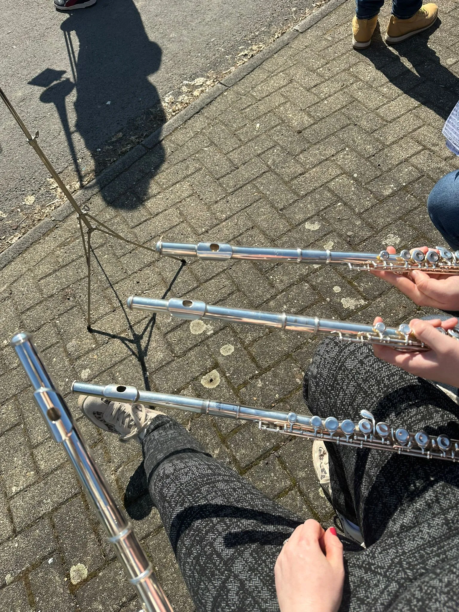 Querflöten beim Frühlingsrundgang